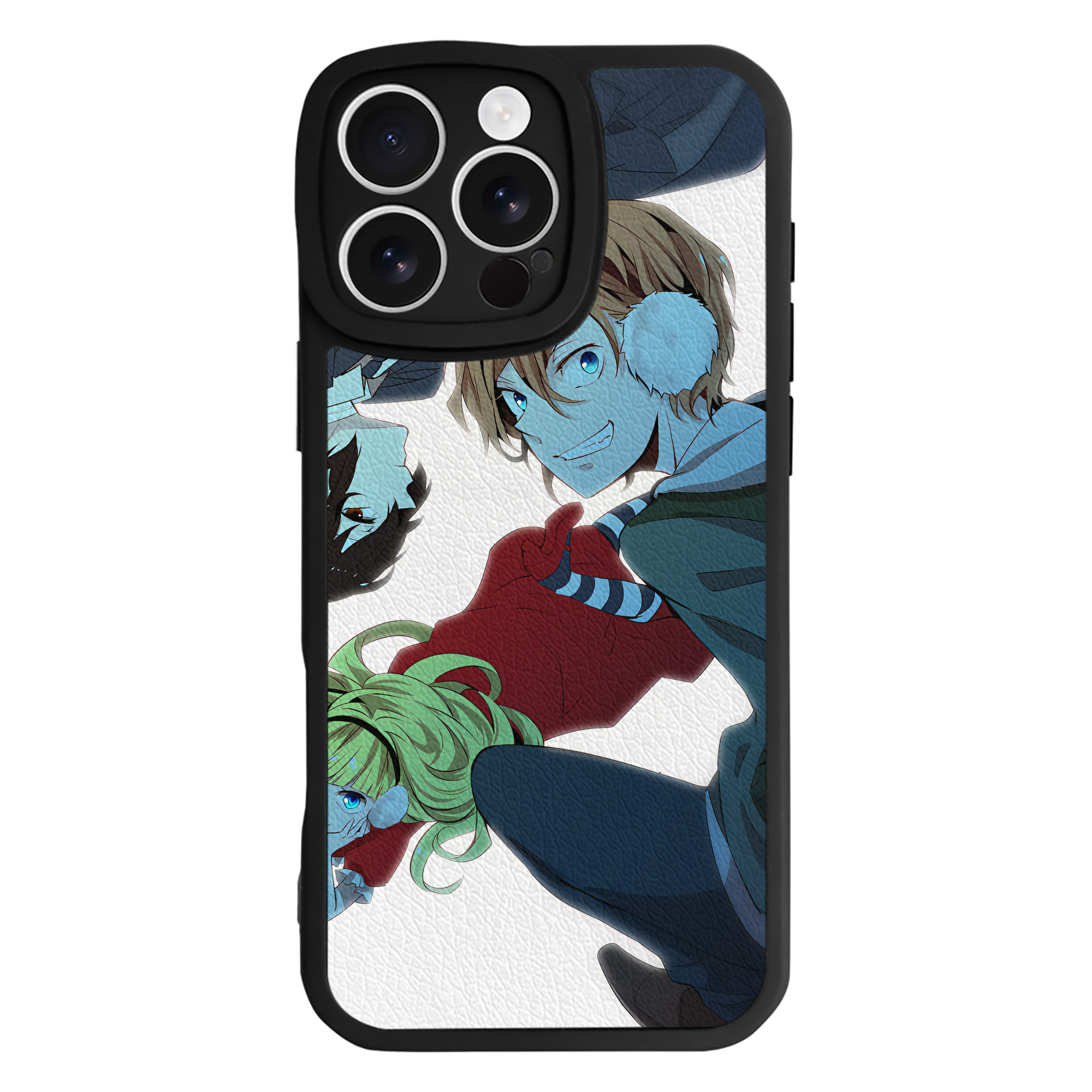 （画像用） 文豪ストレイドッグス Bungo Stray Dogs 【iPhone 16シリーズ対応】シリコンスマホケース（レザー調） 材質：シリコン